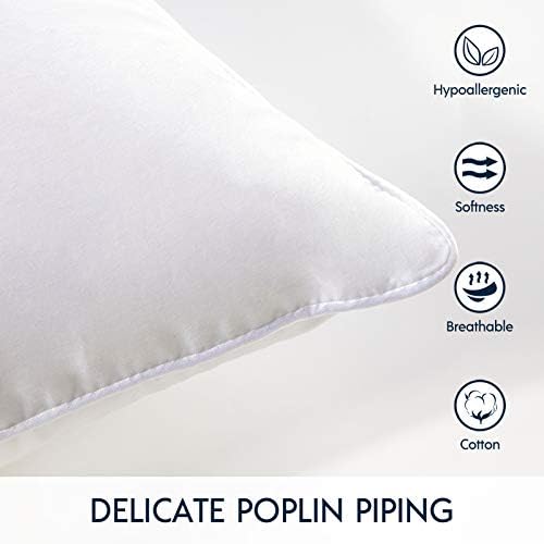 Phantoscope Throw Pillow Insert with 100% Cotton Cover, 20x20 Inch