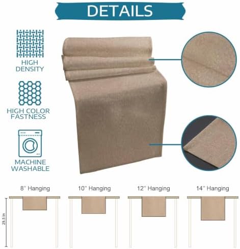Solid Brown Table Runner and Placemats Set of 6 Solid Brown Mottling