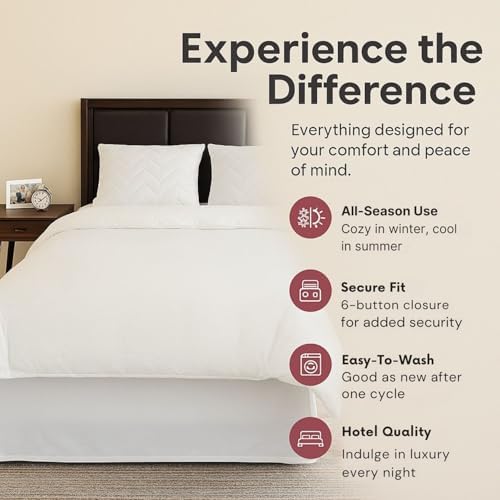 Superity Luxurious Hotel Quality Twin Size Duvet Cover – 100% Soft and