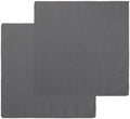 Charcoal Solid Color Dish Towels Set, Waffle Weave Kitchen Towels