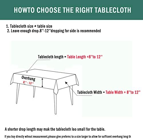 Rectangular/Square Tablecloths Cotton Linen Table Cloth Wrinkle-Free