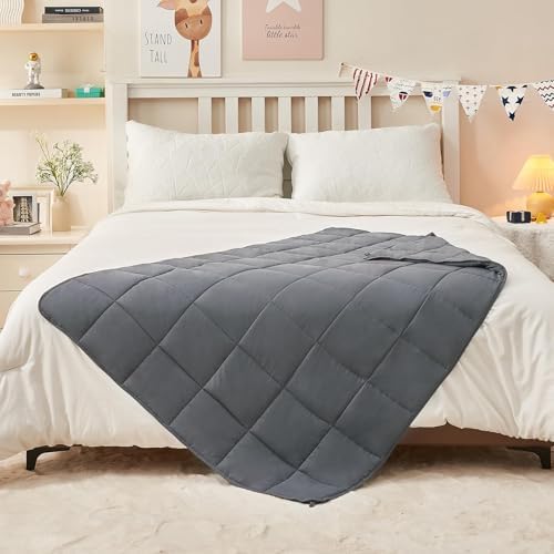 yescool Weighted Blanket 10 Pounds Twin Cooling Weighted Lap Blanket