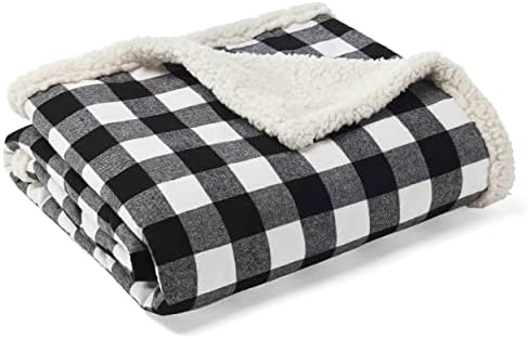 Eddie Bauer - Sherpa Reverse Throw Blanket for Bed or Couch, 50 x 70