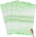 Green Kitchen Towel Abstract Light Green Ombre Linen Texture Modern
