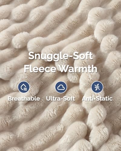 Super Soft Fleece Blanket King Size - Fleece Throw Blanket - 90x108