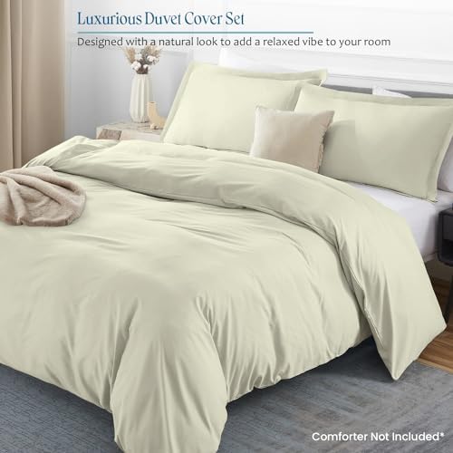 jaycorner Queen/Full (90x90) Duvet Cover 400 Thread Count 100% Cotton