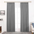 Pinch Pleated Full Blackout Curtains, 108 Inches Long, 1 Panel
