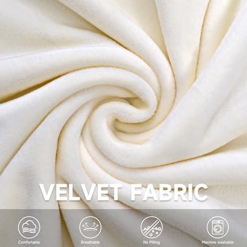 Velvet Wingback Dining Chair Cover Soft Stretch Accent Chair Cover
