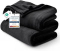 Bedsure Soft Cozy Warm Fleece Bed California King Blanket Black