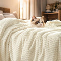 PHF Soft Cozy Fleece Blanket King Size, 340GSM Lightweight Warmth