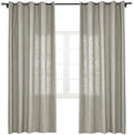 cololeaf Linen Curtains for Bedroom Living Room Farmhouse Burlap