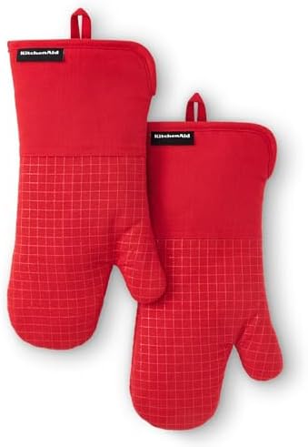 KITCHENAID Gourmet Series Gridlines Oven Mitts 2-Pack Set, Heat