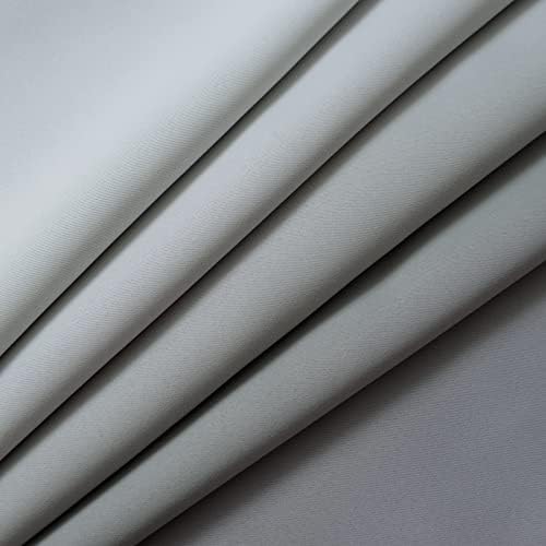 Yakamok 63 Inch Grey and Greyish White Ombre Curtains Room