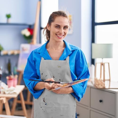 15-Pack Adult Aprons for Women Men, Adjustable Strap, 2 Pockets