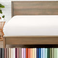 Bare Home Queen Fitted Sheet - 1800 Ultra-Soft (Queen, Antique White)