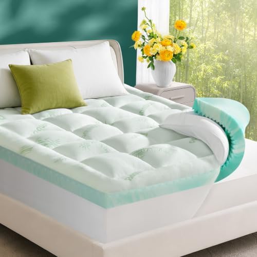 4-Inch Dual-Layer Bamboo Viscose Cooling Memory Foam Queen Mattress