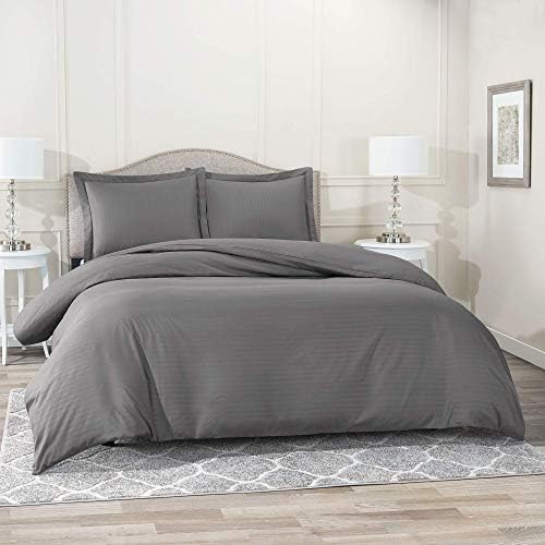 Striped Duvet Cover 100% Pure Cotton 5 Piece Duvet Cover Set with