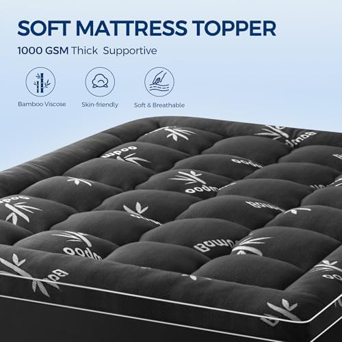 SakuraHome Queen Size Mattress Topper,Extra Thick Pillow Top Mattress