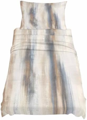 3 Piece Twin XL Sheet Set Beige Gray Sheets Set for Twin XL Size Bed