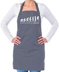 Dressdown Evolution of Woman Artist - Unisex Adult Kitchen/BBQ Apron