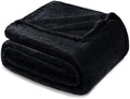 Exclusivo Mezcla Soft Fleece Blanket Queen Size for Bed, Black