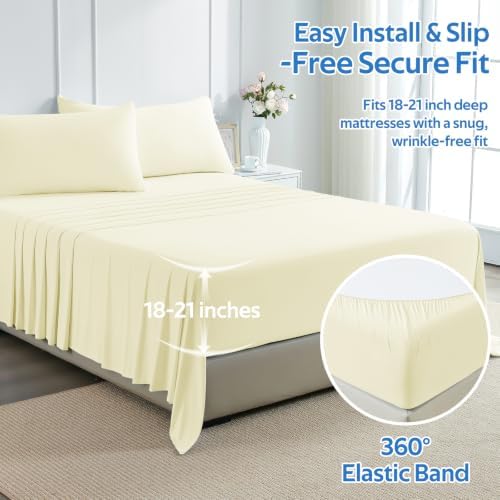 Cooling Comforter Queen Size Set 4 Pieces, Summer Blanket with
