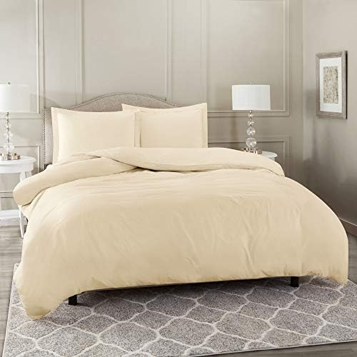 Queen 100% Egyptian Cotton Duvet Cover - Premium 400 Thread Count