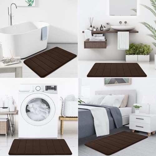Buganda Meomry Foam Bathroom Mat and Toilet Rugs U-Shaped 4 Pieces, 2