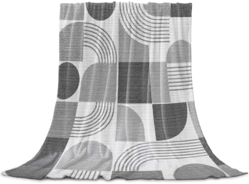 Flannel Fleece Blanket 60" x 80", Bohemia Microfiber Cozy Soft Throws