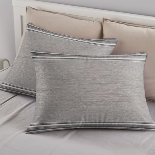 Neutral Light Gray Duvet Cover Set-4 Pieces Cal King Bedding Sets