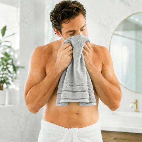 100% Cotton Bath Towel Set Pack of 6|500 GSM|Soft Large Bath