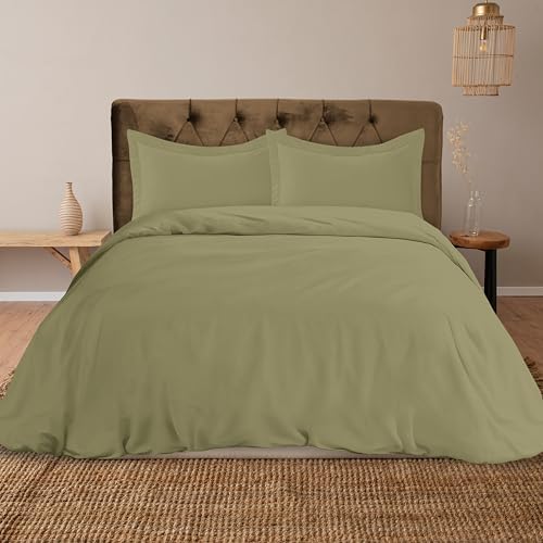 Mocassi Luxury Cal King Size 3-Piece Duvet Cover Set -1800 Premium