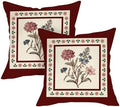 Vintage Floral Decorative Throw Pillow Covers 18 x 18 Set of 2, Retro