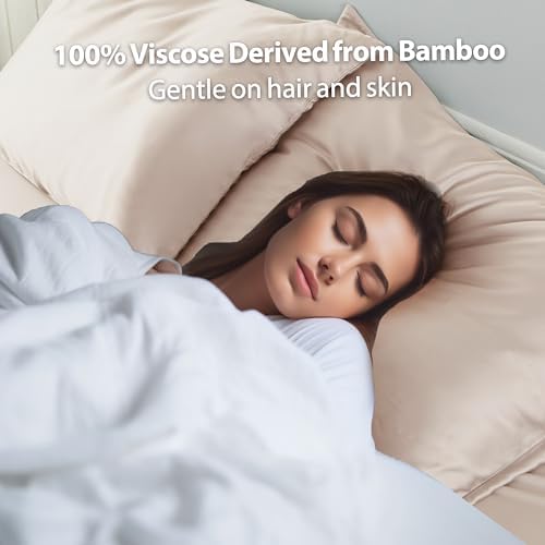 2 Pack Cooling Pillow Cases,Viscose Derived from Bamboo Pillow
