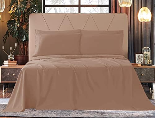 Elegant Comfort Luxe Quality Microfiber 3-Line Sheet Set Breathable