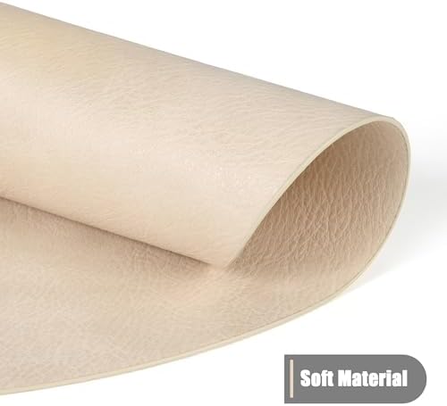 UnivoColors Placemats Round Faux Leather Placemats Set of