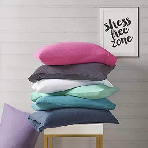 Intelligent Design Cotton Blend Jersey Knit Sheet Set King Size, Teal