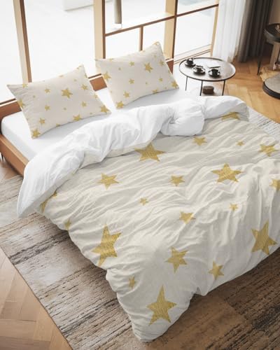 Boho Minimalist Bedding Duvet Cover Queen Size - 1 Quilt Cover 90x90