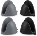 Silicone Kitchen Oven Mitts Set, Mini Finger Protector Cooking Pinch