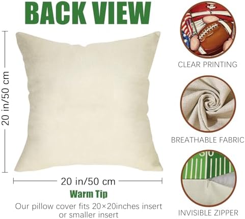 Fahrendom Fall Family Football Decorative Throw Pillow Covers
