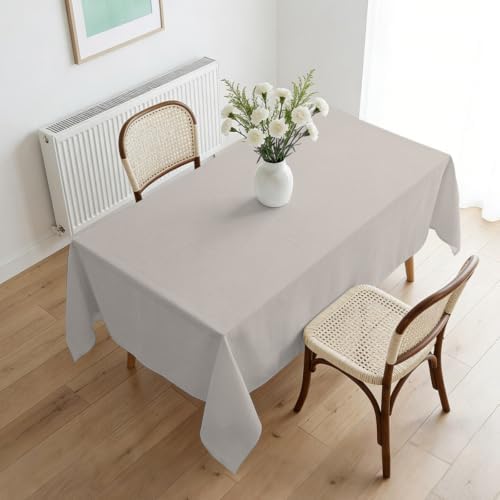 Warm Gray Tablecloths 60" x 120”, Modern Minimalist Solid Color