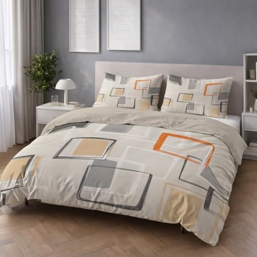 Super Soft Duvet Cover Set Microfiber Bedding Set Abstract Minimalist