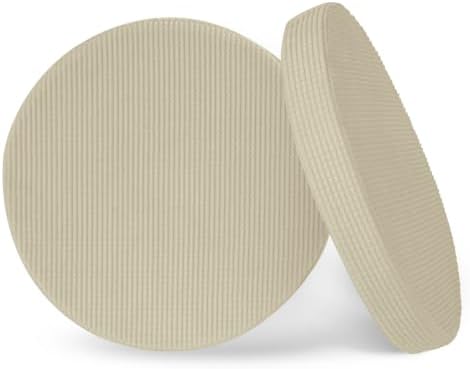 AddGrace Round Chair Cushions for Dining Chairs 2 Pack 16"x16" Beige