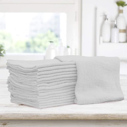 Shop Towels – Pack of 50 Reusable Cleaning Rags – Durable Quality