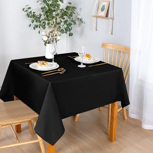 DWCN Square Tablecloth - 60 x 60 Inch - Waterproof Stain and Wrinkle