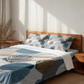 Shrahala Coastal Neutral Tones Queen 4 Piece Sheets Set, Shell Pebble