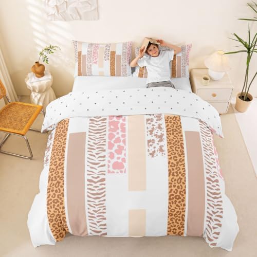Castle Fairy Stripe Leopard Zebra Kids Bedding Set King Size