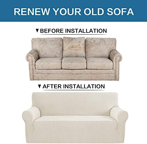 H.VERSAILTEX Stretch Sofa Covers for 3 Cushion Couch Covers Sofa