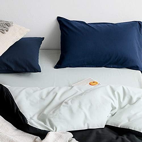 FLXXIE 6 Pack Microfiber Queen Pillowcases, Envelope Closure, Navy