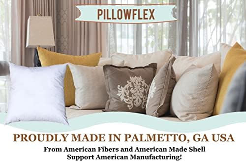 Pillowflex Premium Polyester Pillow Insert - 20x20 Soft Decorative